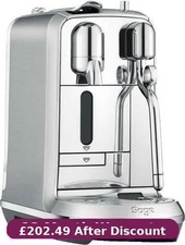 Sage Nespresso Creatista Plus BNE800BSS Coffee Machine Brushed Stainless Steel--