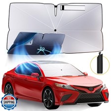 Windshield Sun Shade Umbrella: for Toyota Camry SE XSE LE XLE Hybrid - Front