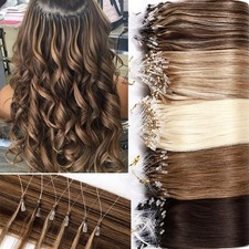 Micro Loop Remy Human Hair Extensions Micro Beads Tip Remy Indian Straight Hair
