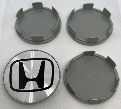 #ad #ad 4PACK Honda Most Models Wheel Center Caps Silver Chrome Rim Logo Hubcaps 69mm $13.14