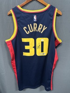 Stephen Curry Signed Nike Golden State Warriors Jersey AUTO JSA LOA Sz 48