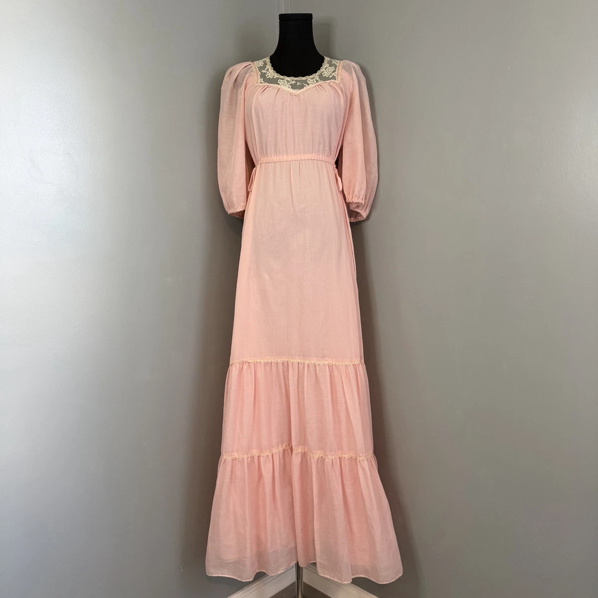 chinese dress ladies Pinkblush Pink Ribbed Long Sleeve Square Neck Maternity Maxi Dress Large main image 1