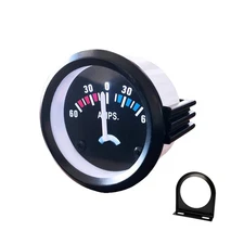 Universal 52mm/2in Ammeter Gauge 60-0-60A AMPS Gauge Ampere Meter for Car Mot...