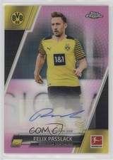 Felix Passlack Chrome Bundesliga 2021/22 Pink Refractor /75 Auto