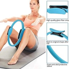 Yoga Fitness Ring Pilates Circle Resistance Exercise Tool Home Gym Workout