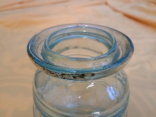 Cohansey Glas Mfg Co. Wachsversiegelung in Fassform Antik Obstglas - Bild 11 von 24