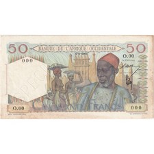 [#376830] French West Africa, 50 Francs, Undated (1943), Specimen, UNC