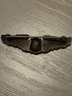 Vintage 1.5" WW II US Army Air Force Wings Pin 925 Sterling Silver C-Catch Clasp — photo 3