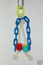 BIRD PARROT TOY MEDIUM CHAIN AND ROPE