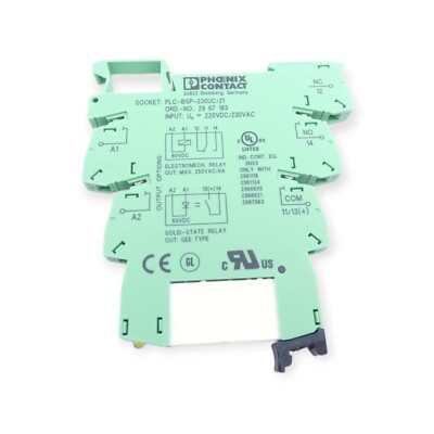 Phoenix Contact PLC-BSP-230UC/21 Relaissockel 2967183 + Relais 296118