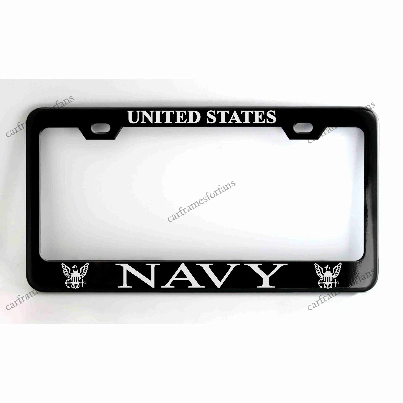 United States Navy Black License Plate Frame