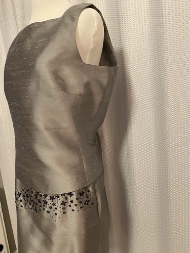 NWT luxury, beaded, silk, shell blouse and skirt set by Ann Taylor 12 - 第 3/12 張圖片