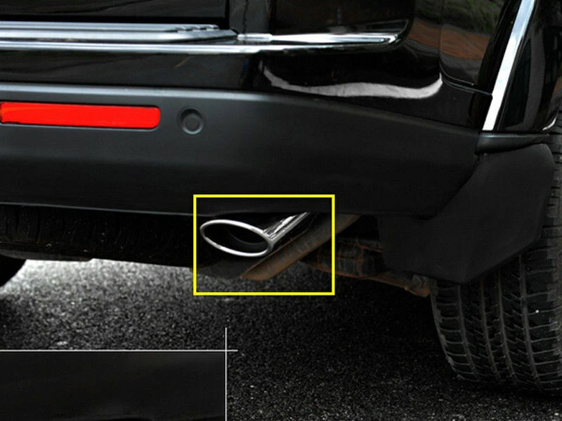 Puntas de tubo de escape trasero de acero para Land Rover LR4 Discovery 4 2010-2016 2 piezas Foto 4 de 4