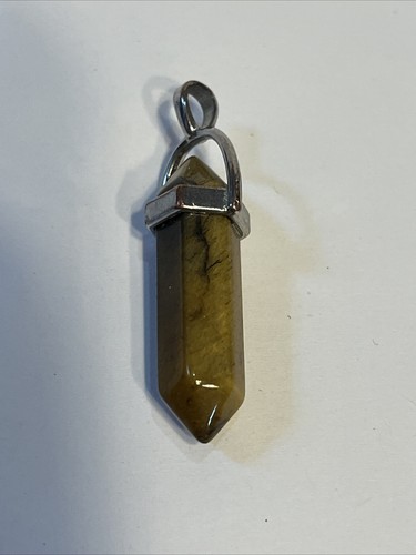 Tigers Eye Pendant Crystal Point Pendant