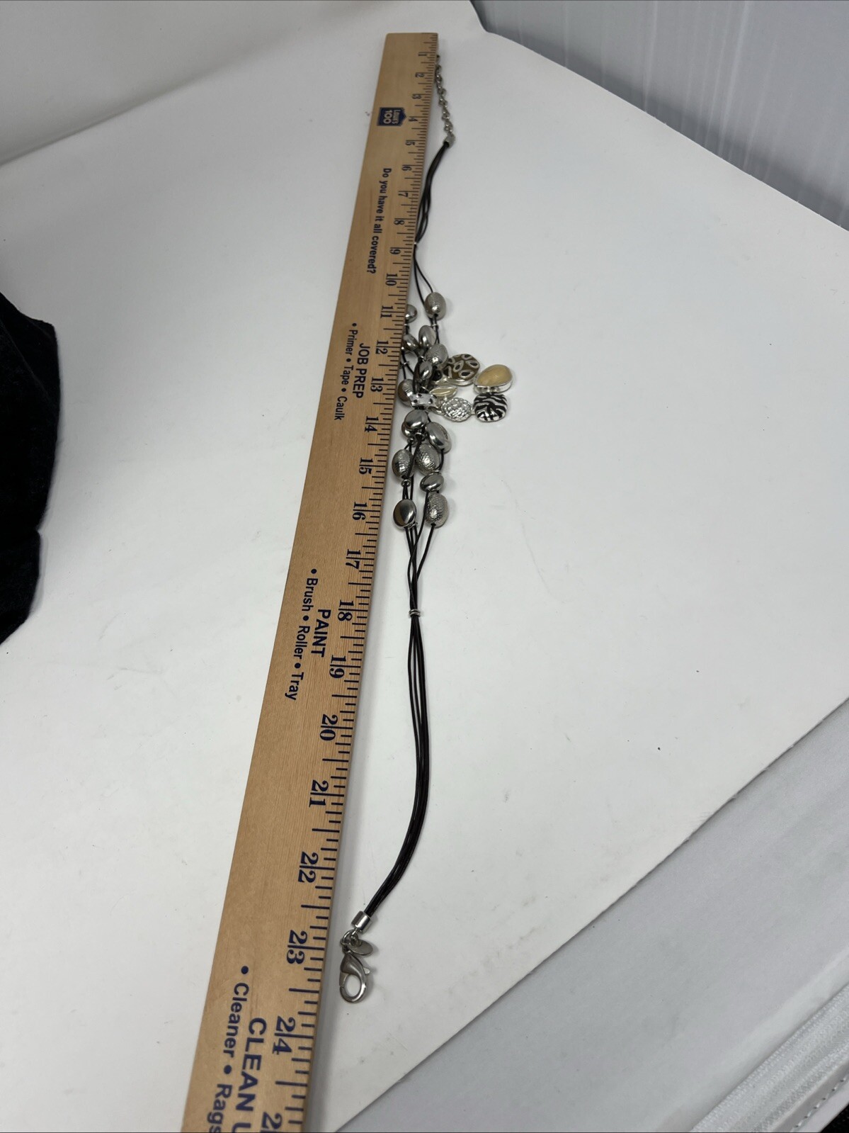 Chico's Necklace Multi-Stranded Silver Beaded Boh… - image 7