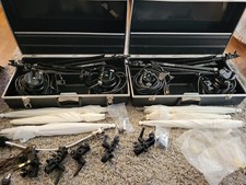 Smith-Victor 710-SG Photography LOT Lighting Kit 4 Lights, 4 Tripod, 6 Umb