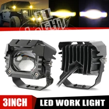 3"inch LED Work Light Bar Cube Pods Spot Driving Fog Lamps Offroad Truck SUV ATV
