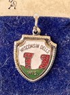 New on Card Vintage Sterling Silver Wisconsin Dells Shield Charm! — photo 2