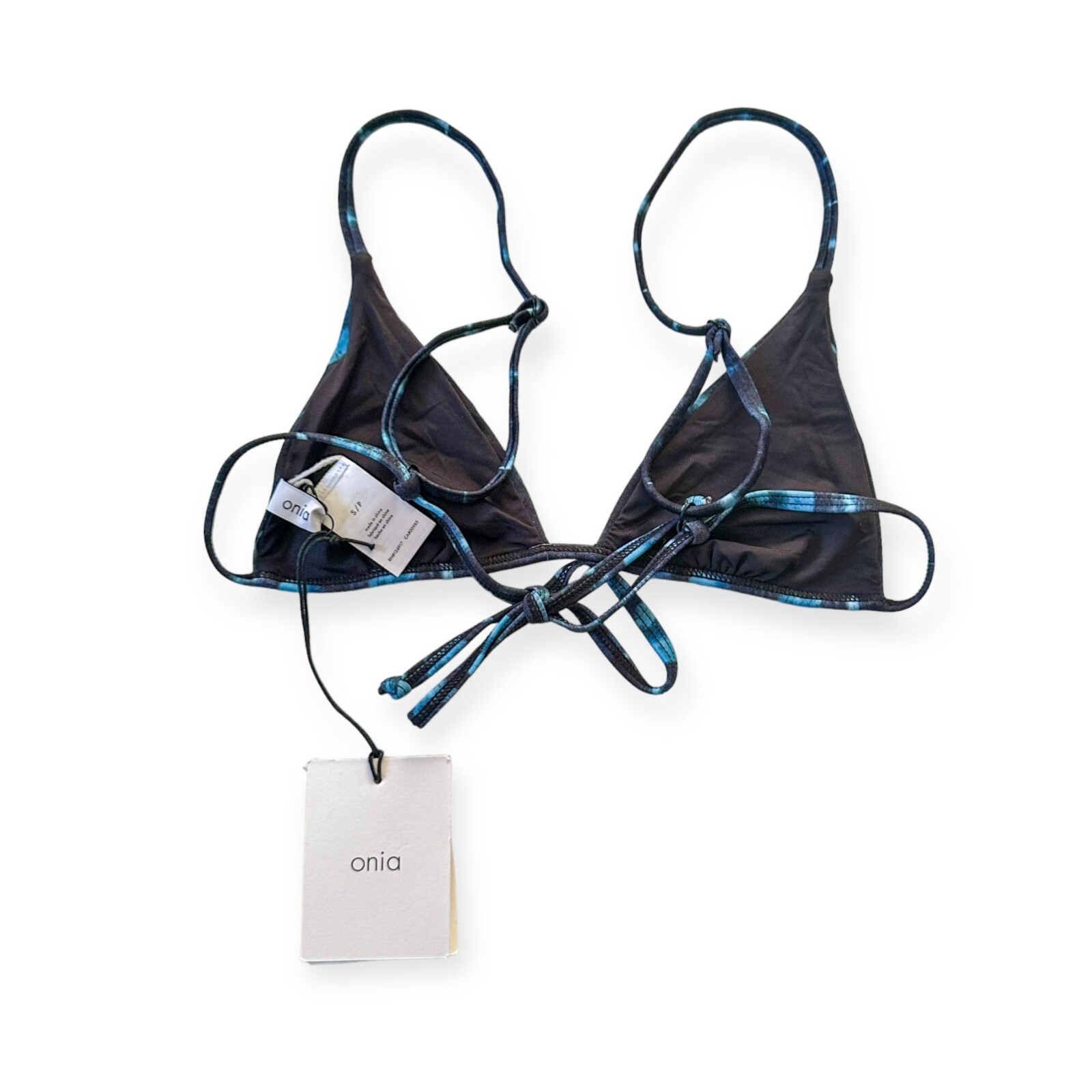 ONIA Printed triangle bikini set, Remi top and Kate bottom, Size S, NWT image 5