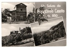 Saluti da MONASTEROLO CASOTTO Cuneo - 3 vedutine - viaggiata