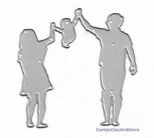 MOTHER FATHER  BABY Family Metal Cutting Dies Card Making Scrapbook Pages