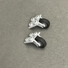 Lego 2415 Light Blue Gray Replacement Add-on Pieces Parts Lot of 2