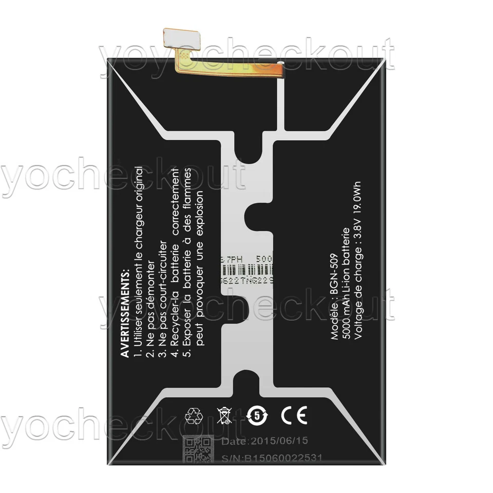For BLU Studio Energy D810U Replacement Battery BL-N5000 BGN-509 Tool - Image 4 of 4
