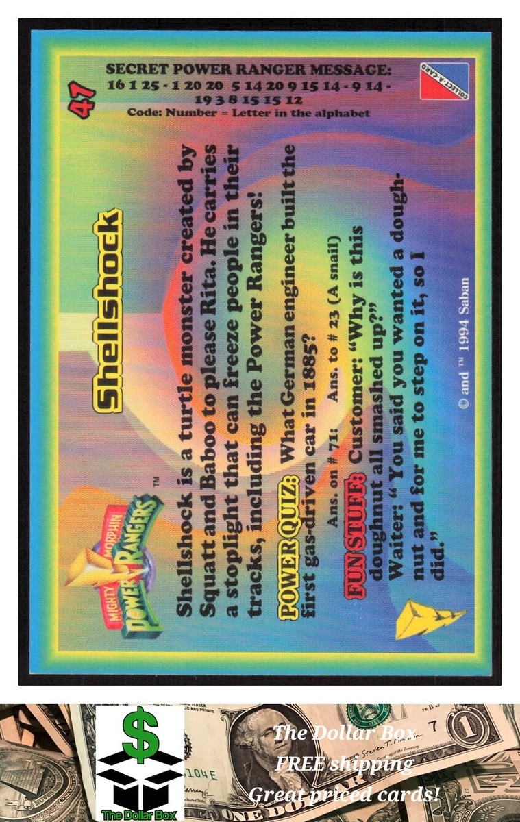 1994 Collect-A-Card Mighty Morphin Power Rangers (Hobby) #47