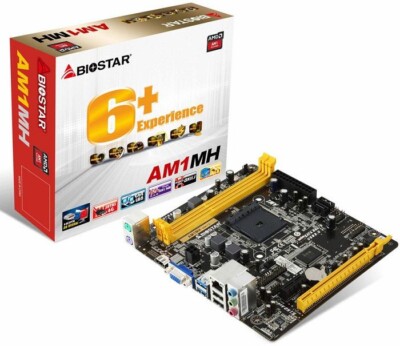 Biostar AM1MH Mainboard | Sockel AM1 | VGA | HDMI | PCI-Express | 5.1 Audio