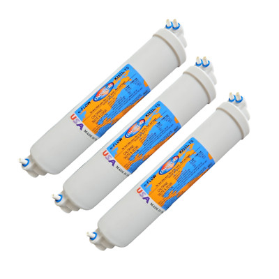 Omnipure K2533-TS Inline GAC 10'' x 2'' Postfilter 1/4'' Elbow Tube 3PK