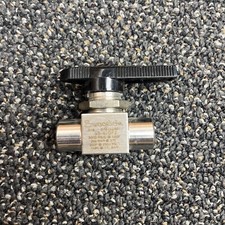 Stainless Steel 1-Piece 40G Series Ball Valve, 1.2 Cv, 1/8 in. FNPT
