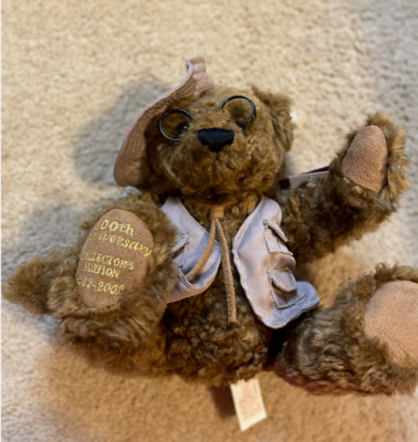 Vintage DanDee 100th Anniversary Teddy Bear 2002 12'' Plush With Tags