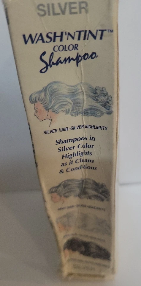 Xampu vintage Wash 'N Tint Color prata 8 oz filme adereço - Imagem 3 de 3