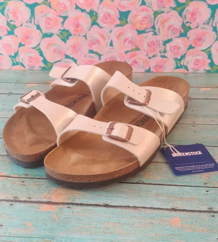 Birkenstock SYDNEY Graceful Pearl White Woman s Sandals EUR 41 US