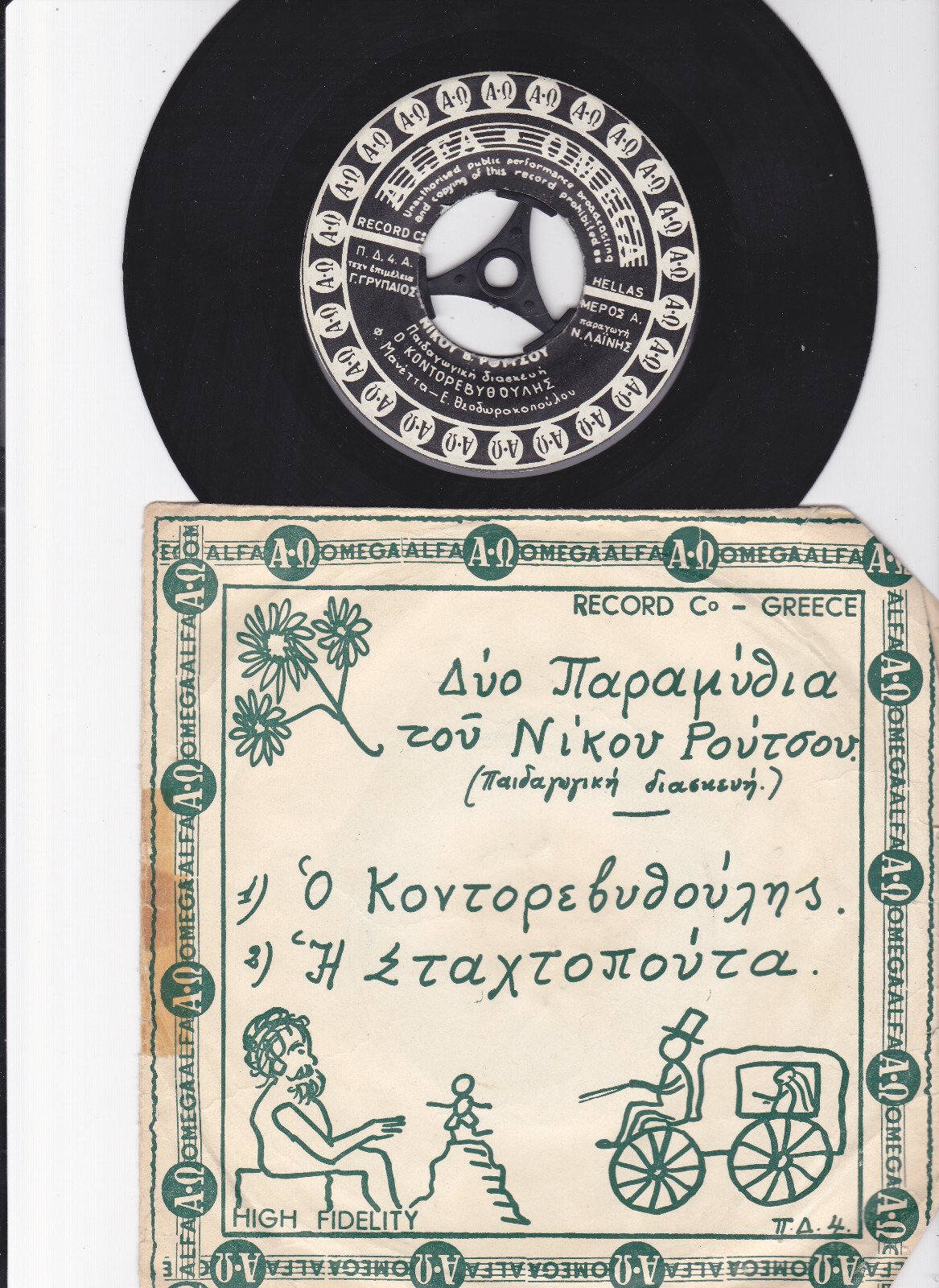 NIKOY ΡΟΥΤΣΟΥ - Ο ΚΟΝΤΟΡΕΒΥΘΟΥΛΗΣ   -GREEK  7'