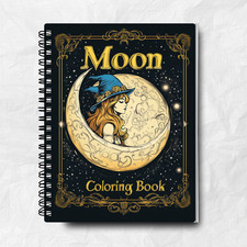 Moon Coloring Book | Celestial Coloring Book ...