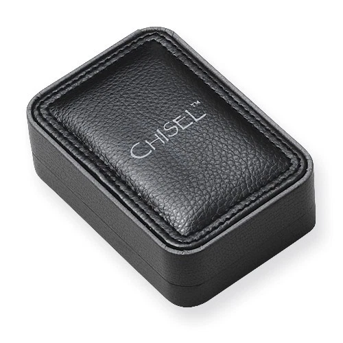 COLLAR COLGANTE CORAZÓN CIRCONITA CIRCONITA CHAPADO EN IP NEGRO Y ROSA DE ACERO INOXIDABLE PAR DE 2 - 22" Foto 4 de 4