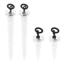 20Pcs Floating Baits Boilie Screws With Rings Swivels Fishing Terminals Rig