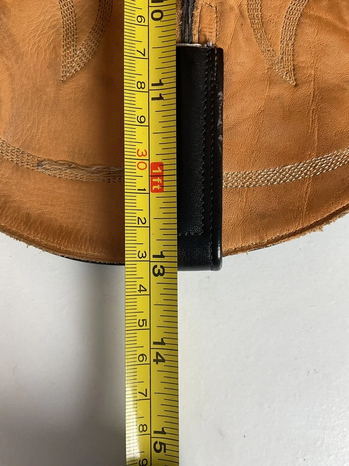 Botas de Vaquero Anderson Bean Piel de Toro Negras 12 EE Hechas en EE. UU. Foto 4 de 4