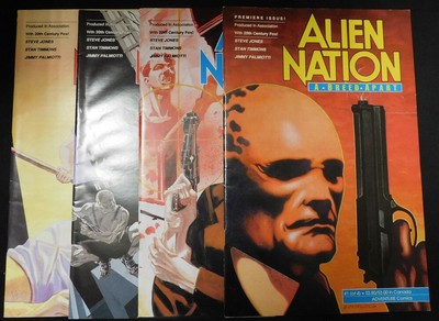 ALIEN NATION A BREED APART 1-4 ADVENTURE COMIC SET COMPLETE JONES 1990 FN/VF