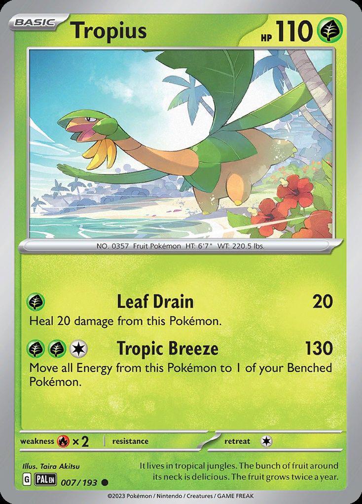 Pokemon Tropius (7/279) Paldea Evolved LP