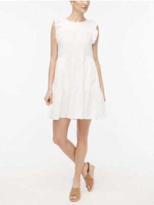 knee length dresses for ladies White Royal Toscana Linen Dress