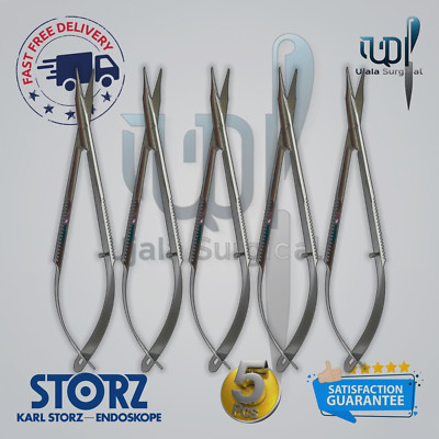 5 Pcs Lot Storz E3321 Westcott Type Stitch Scissor 4.7'' Surgical Grade Sharp tip