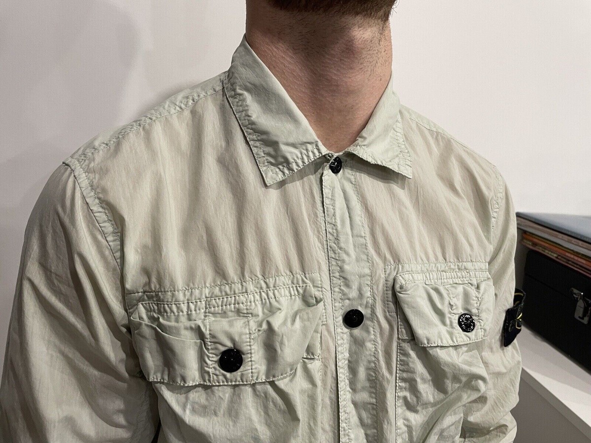 Stone Island Pocket Shirt Overshirt Light Jacket Cotton Stone Island Pocket Shirt Overshirt Light Jacket Cotton