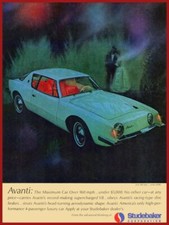 1963 Studebaker Supercharged Avanti New Sign - 18 X 24 Usa Steel Xl Size - 4