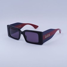 Gucci GG1860 004 Shiny Black/Blue/Red/Dark Violet 52-20-135 Sunglasses New Au...