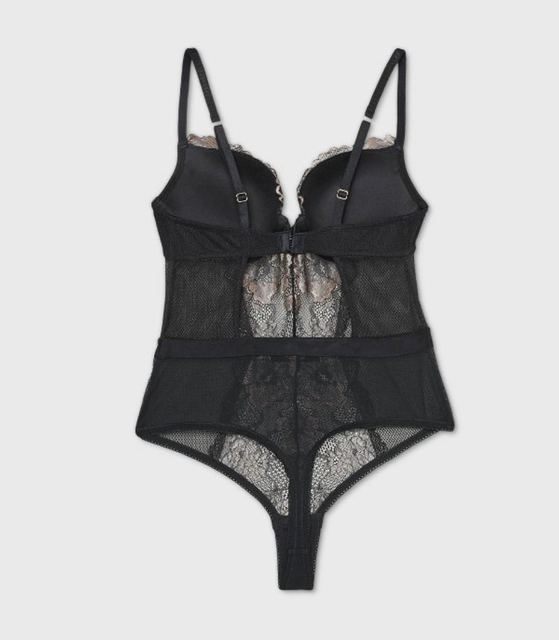 Auden Size XS Bodysuit Lace Black One Piece Push up Women for sale online eBay
