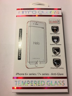 ZNITRO Tempered Glass Screen Protector, Apple iPhone 8+/7+/6S+/6+ Anti-Glare