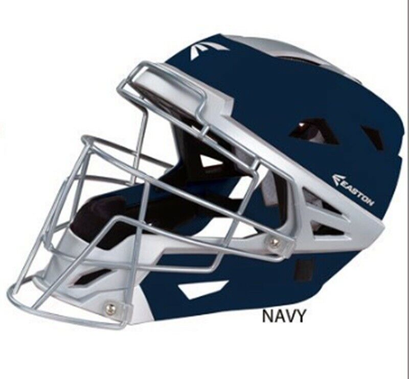 Easton Mako Catcher's Helmet Youth Size 6 1/8 - 7 Navy Blue-Gray NEW