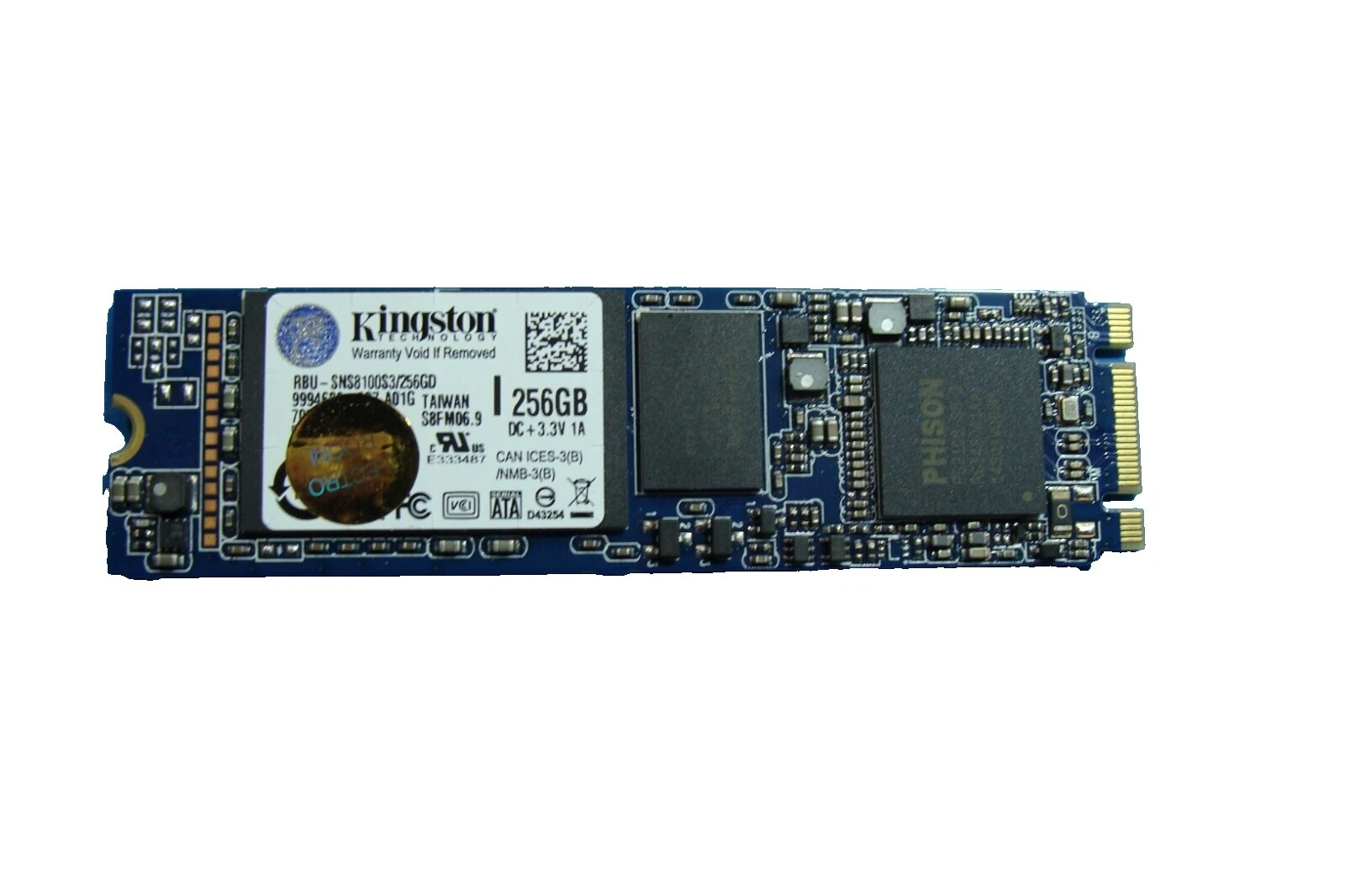 Interfaz Kingston M.2 unidades de estado sólido de 256 GB